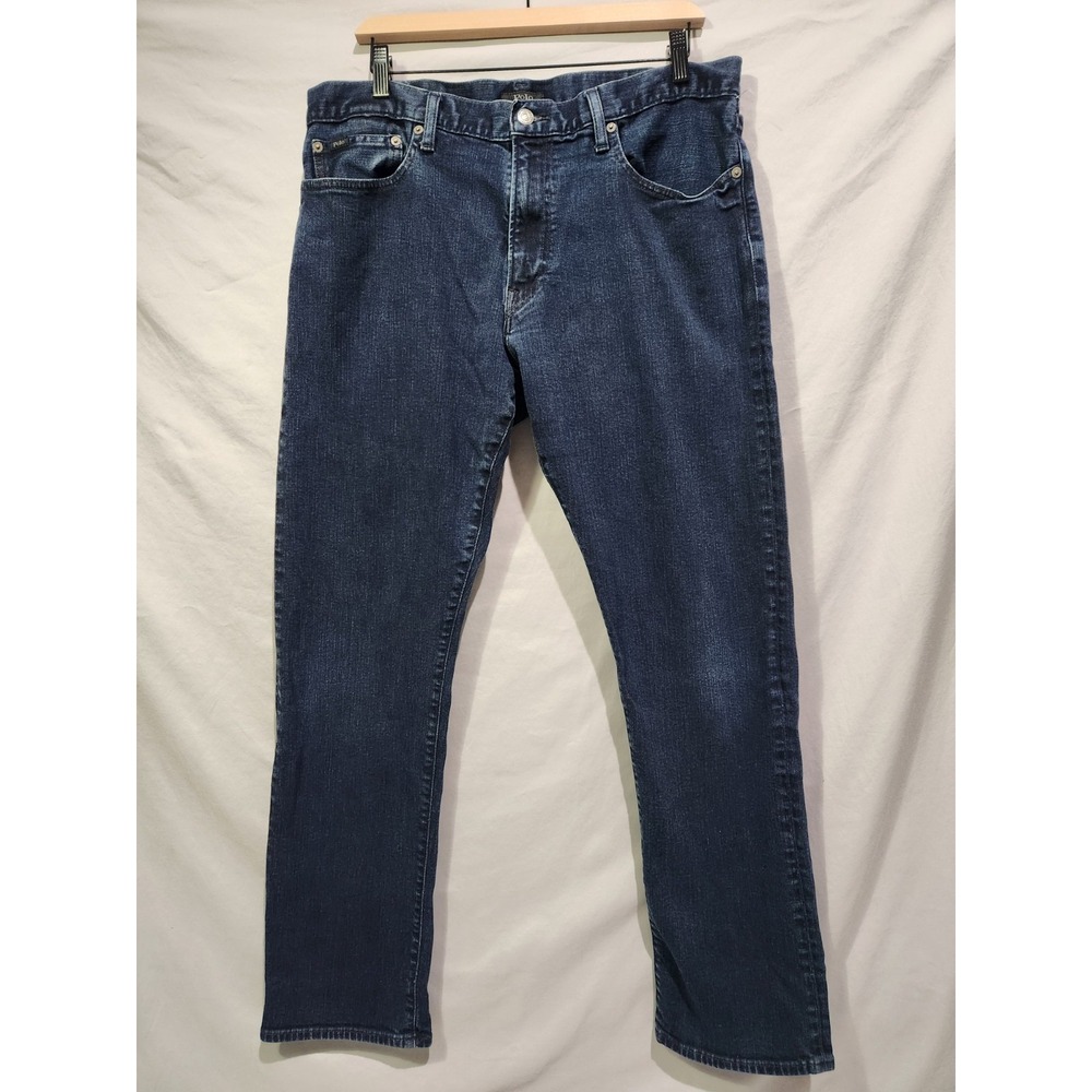 Polo Ralph Lauren The Hampton Relaxed Straight Dark Wash Jeans‎ Mens 36x34